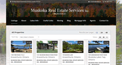 Desktop Screenshot of muskokarealestateservices.com